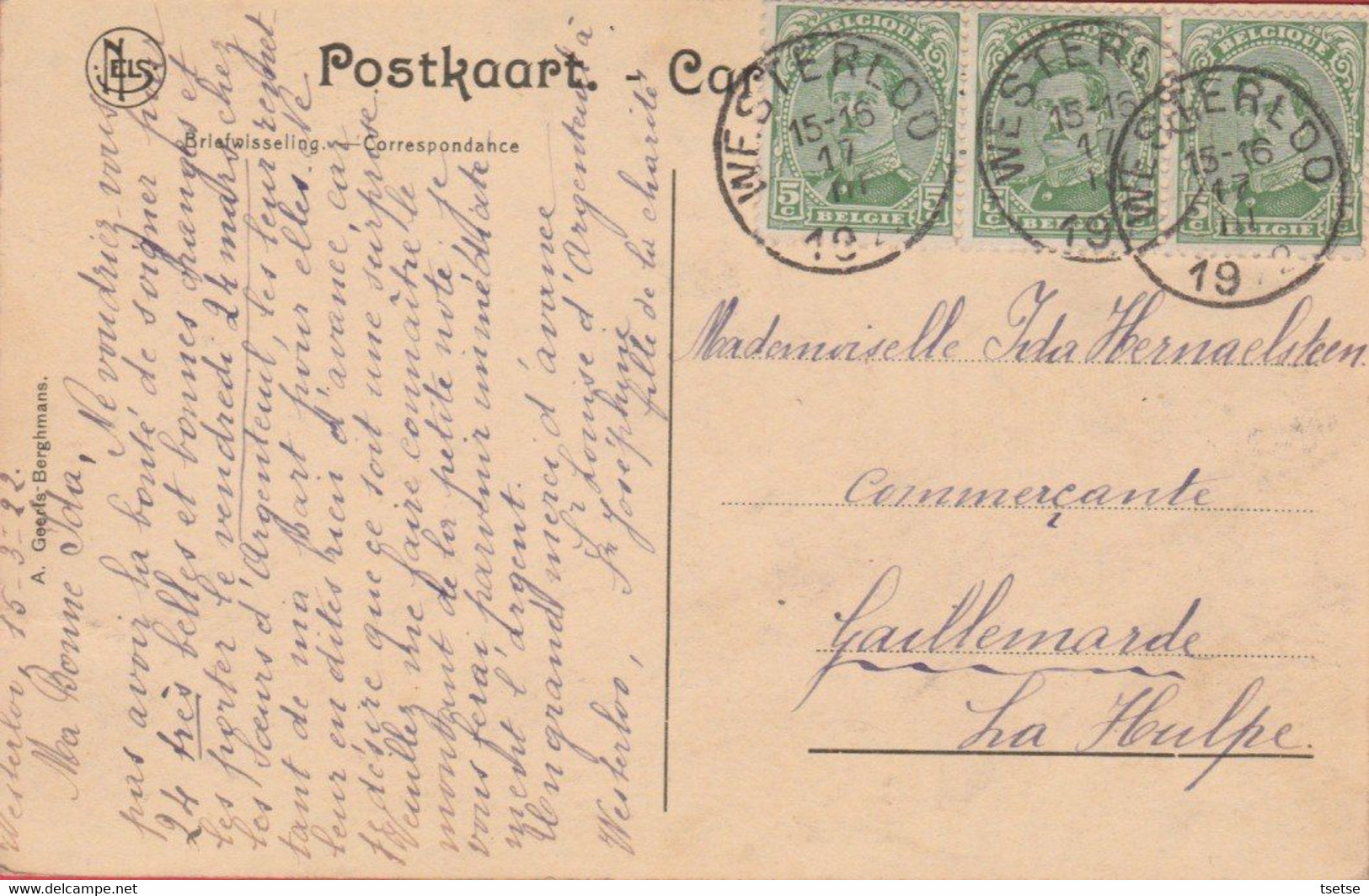 Westerloo - Omstreken - 1922 ( Verso Zien ) - Westerlo