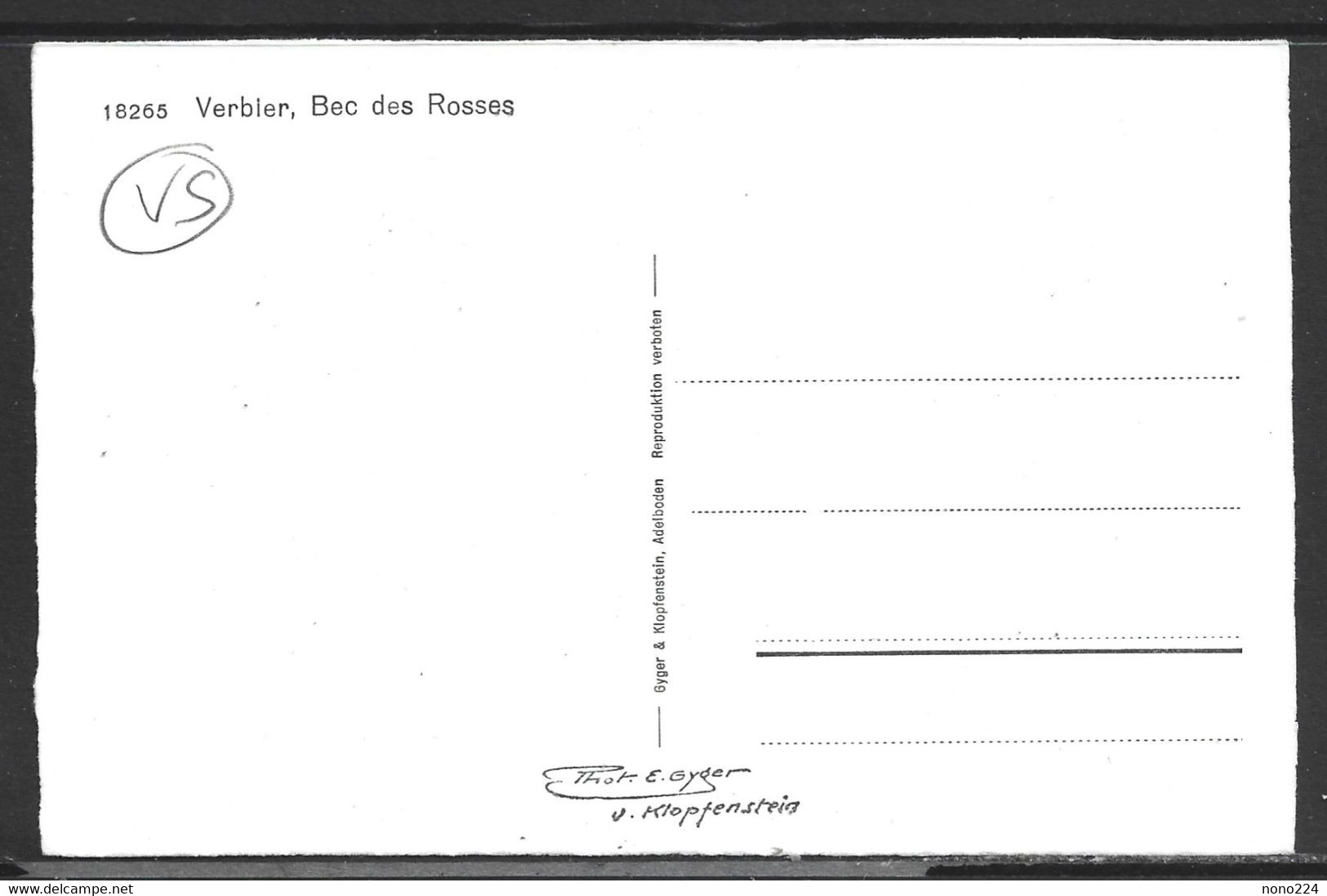 Carte P ( Verbier / Bec Des Rosses ) - Altri & Non Classificati