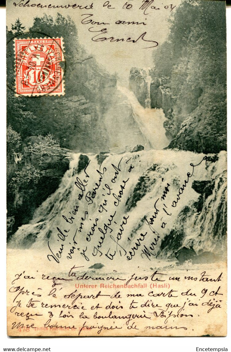 CPA - Carte Postale - Suisse - Unterer Reichenbachfall - 1904 ( MO18182) - Reichenbach Im Kandertal