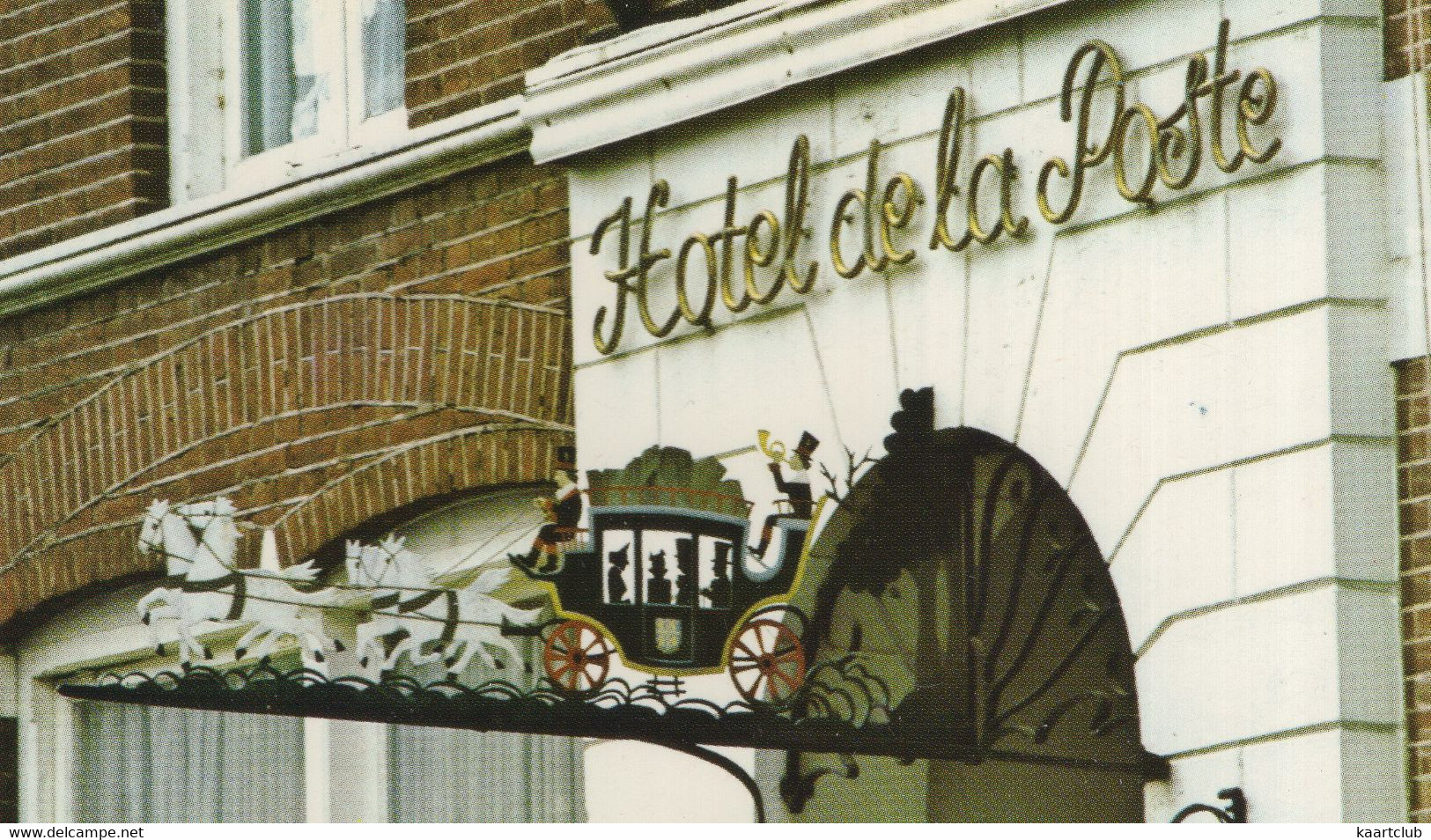 Ootmarsum - Hotel-Restaurant 'de La Poste' - (Overijssel, Nederland) - Uithangbord Van Van Haeften (Postkoets) - Ootmarsum