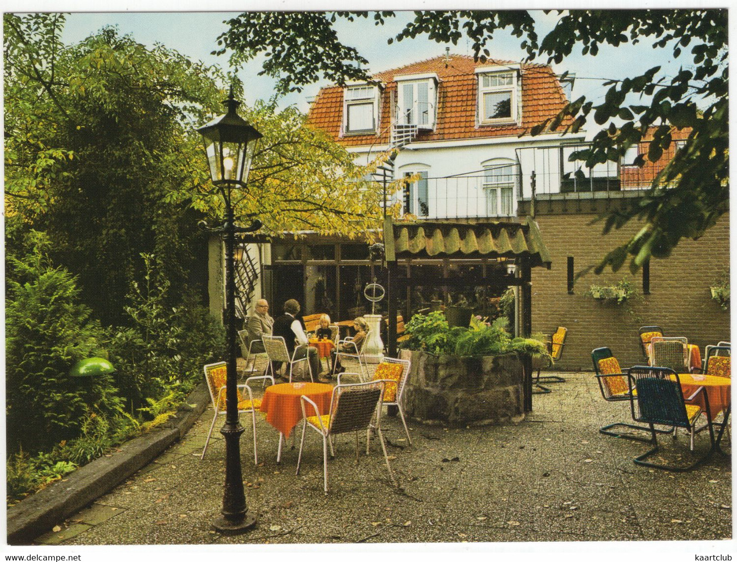 Ootmarsum - Hotel-Restaurant 'de La Poste' - (Overijssel, Nederland) - Terras Achterzijde - Ootmarsum