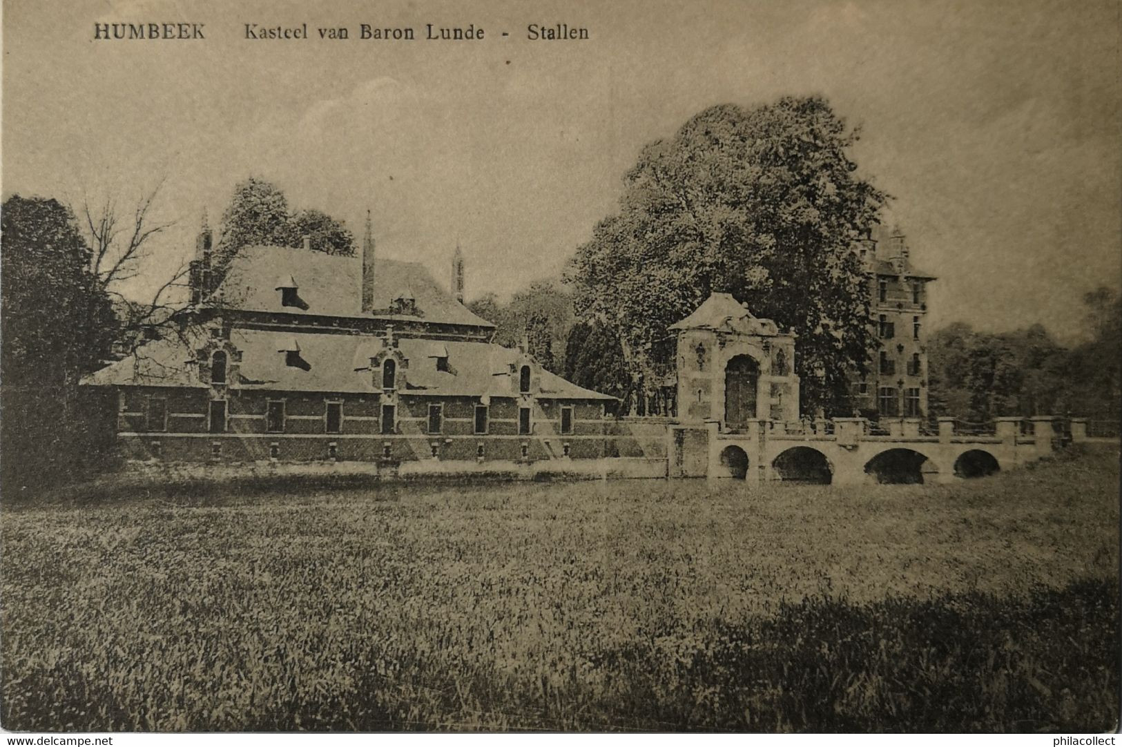 Humbeek (Grimbergen) Kasteel Van Baron Lunde - Stallen 19?? - Grimbergen