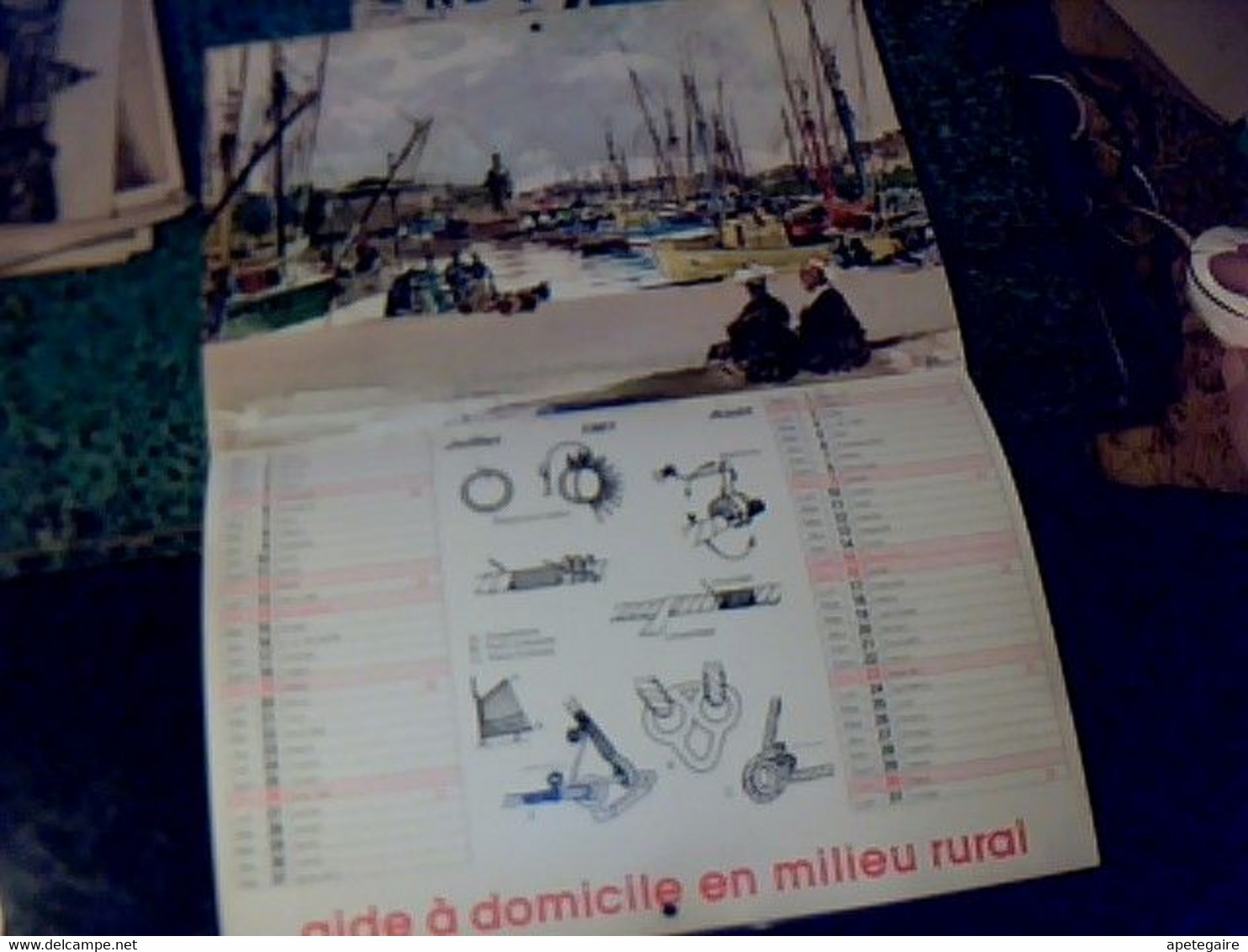 Calendrier ADMR Grand Formae Année 1981 Thème Marine Bateaux - Grand Format : 1981-90