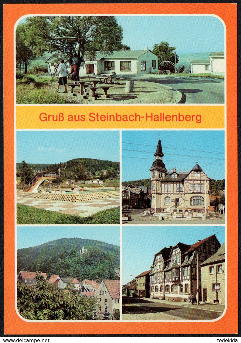 F3738 - TOP Steinbach Hallenberg FDGB Heim Fortschritt Freibad - Bild Und Heimat Reichenbach - Steinbach-Hallenberg