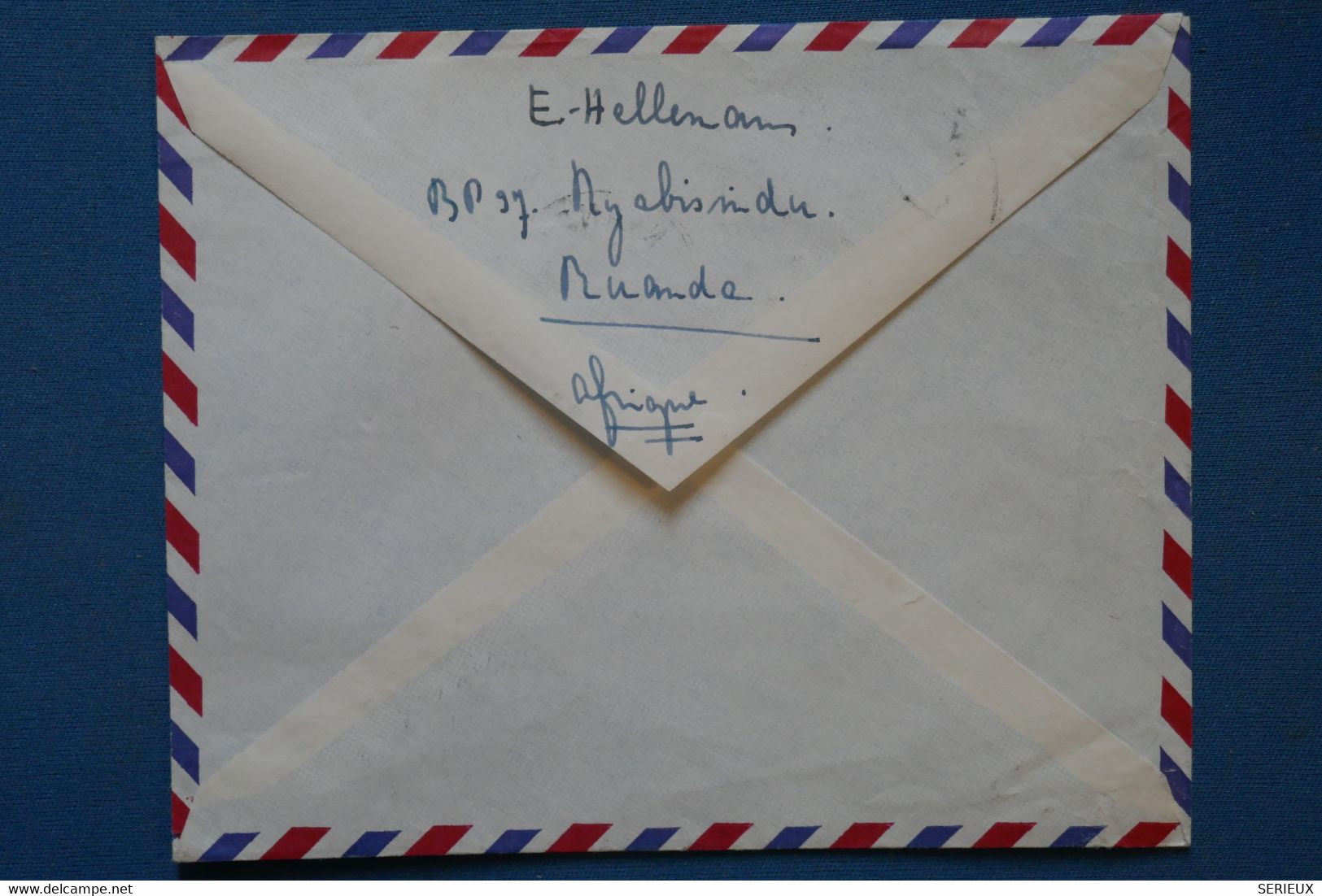 ¤18 RWANDA BELLE LETTRE  1962 POUR GRONINGEN NEDERLAND  +AEROPHILATELIE + AFFRANCH  . PLAISANT - Oblitérés