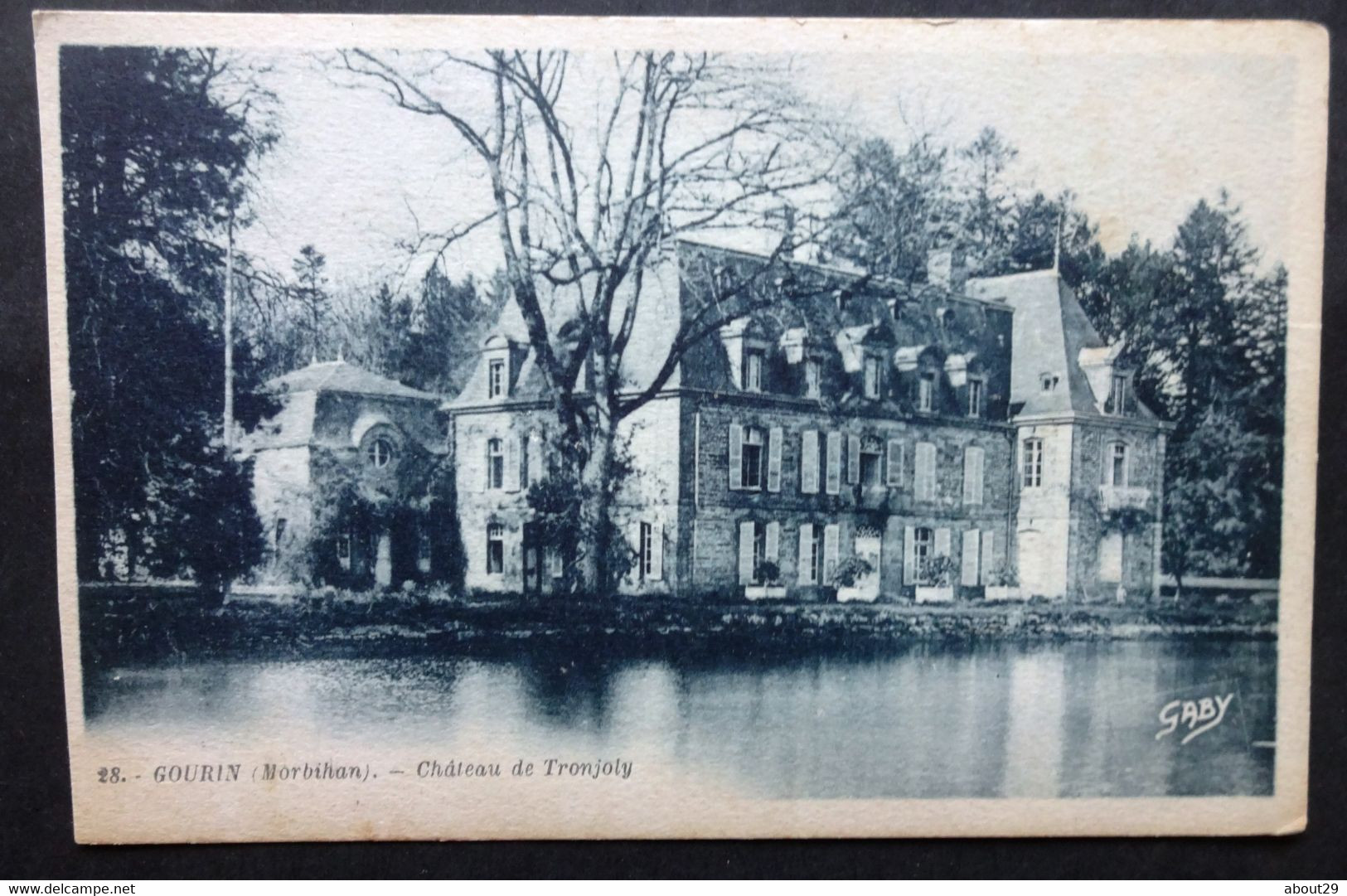 CPA 56 GOURIN - Château De Tronjoly - Gaby 28 - Réf. Y 56 - Gourin