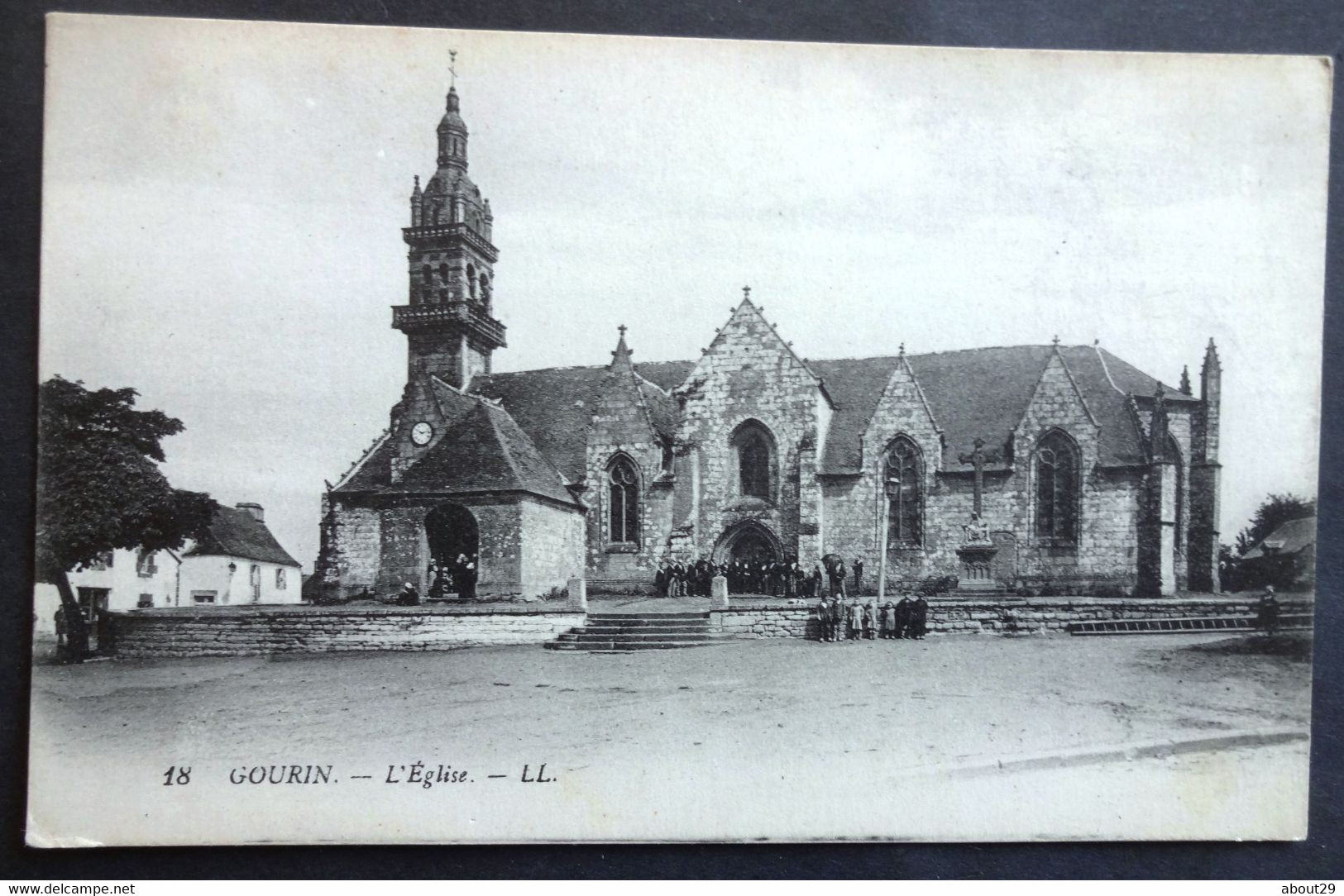 CPA 56 GOURIN - L'Eglise - LL 18 - Réf. J 69 - Gourin