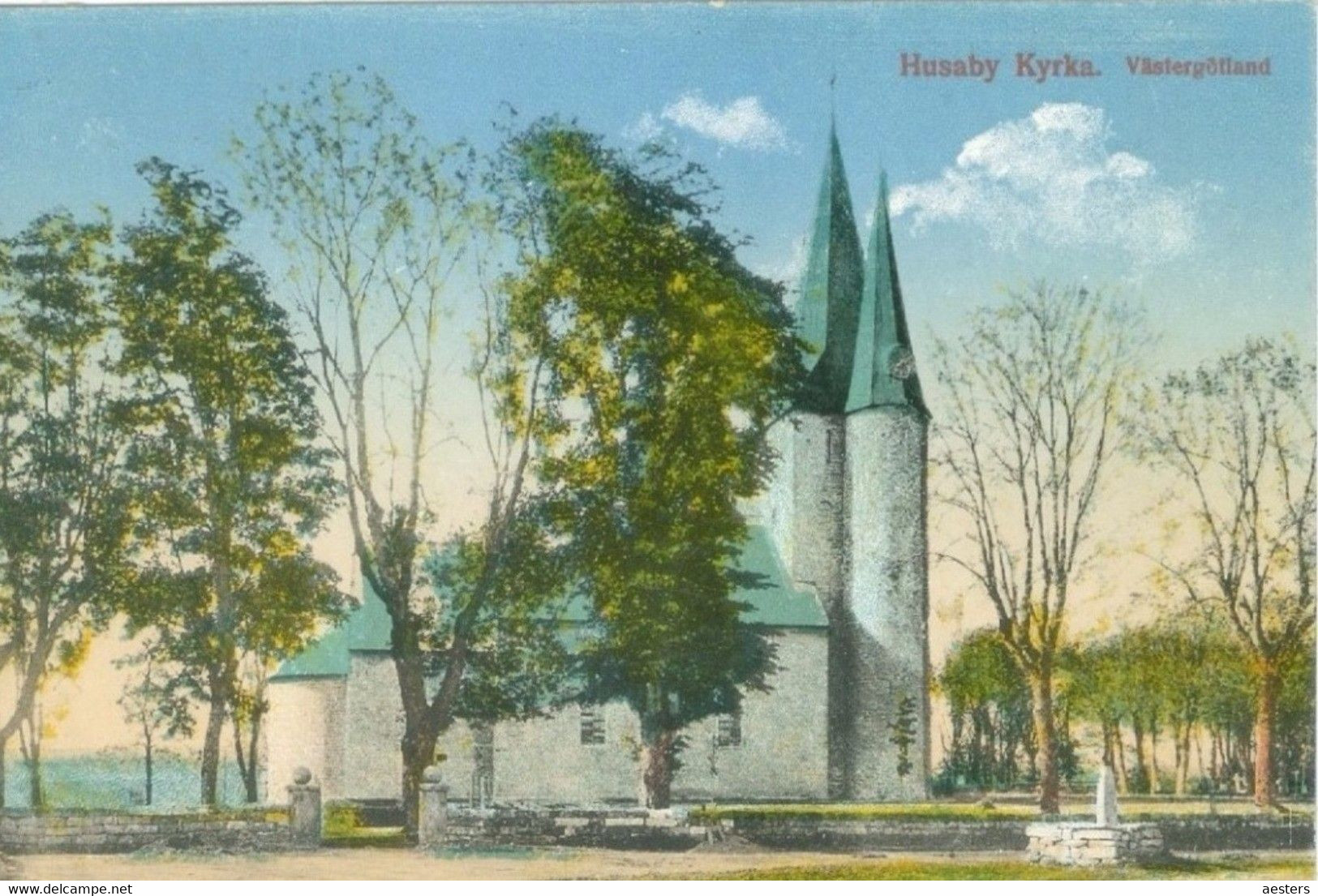 Husaby Kyrka (Västra Götalands Län) - Not Circulated. (Göteborgs Konstförlag) - Suecia