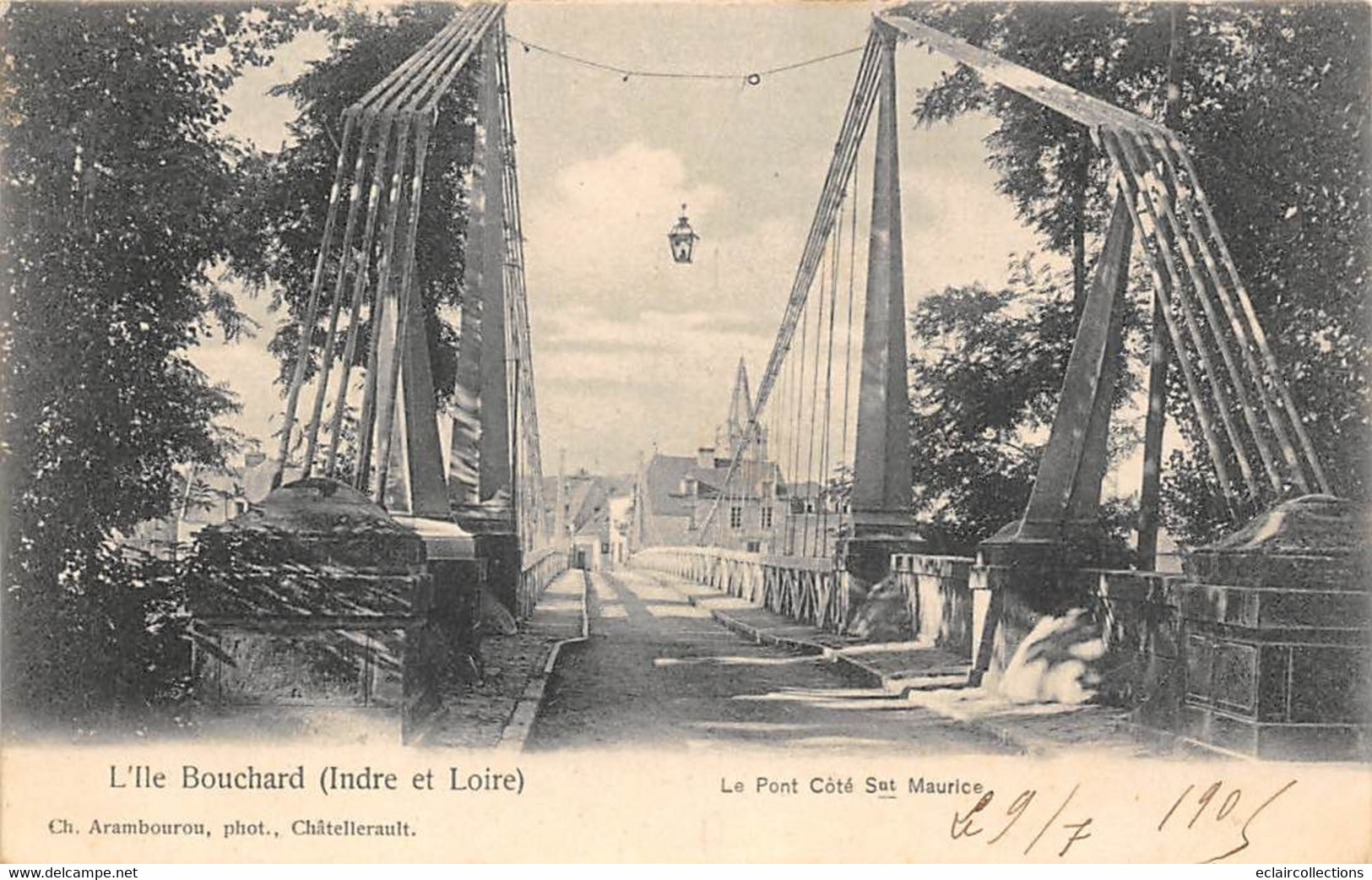 L'île-Bouchard        37         Le Pont Côté  Saint Maurice  (voir Scan) - L'Île-Bouchard