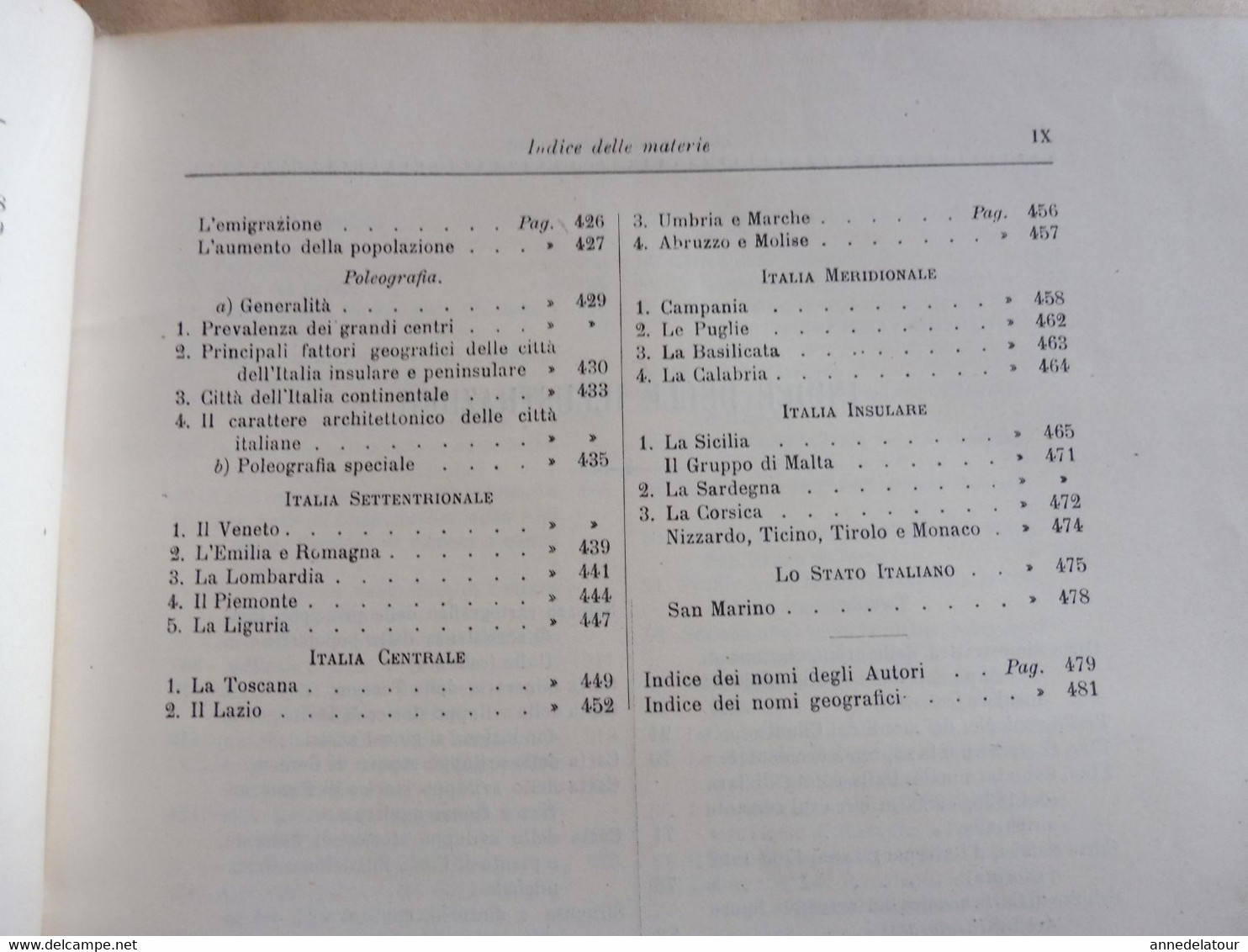 1902  STORIA NATURALE - LA PENISOLA ITALIANA (Prof. Teobaldo Fischer)- Con 60 figure intercalate nel test e 29 Tavole...