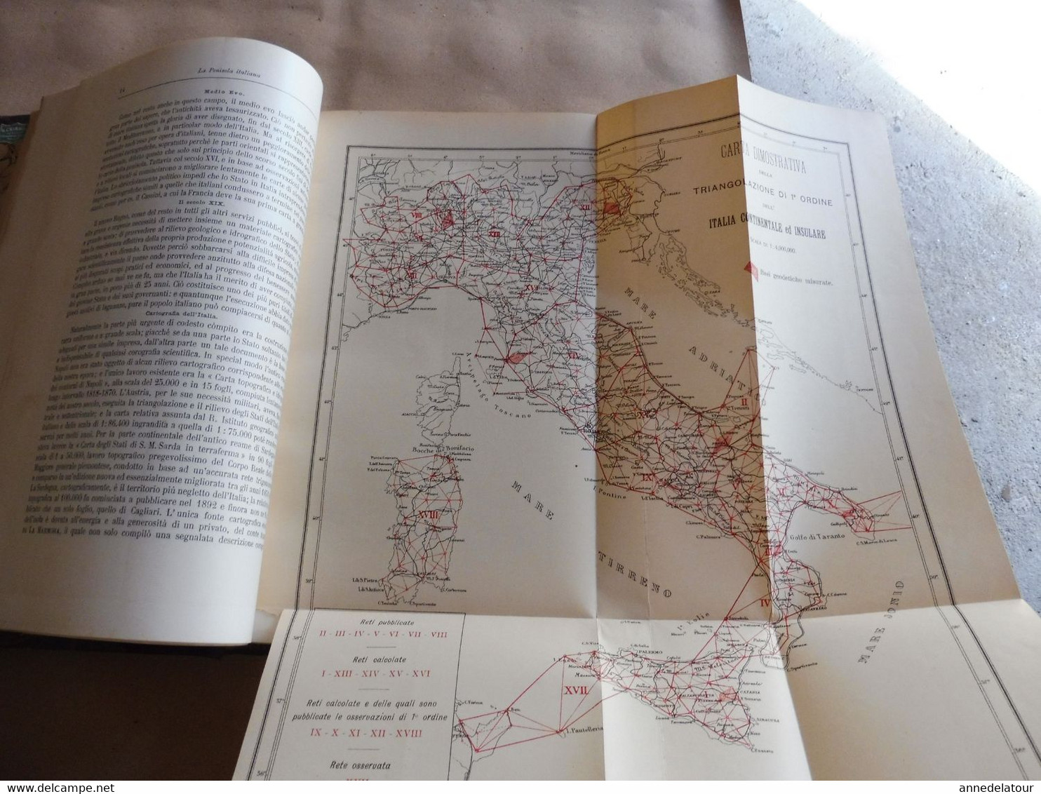 1902  STORIA NATURALE - LA PENISOLA ITALIANA (Prof. Teobaldo Fischer)- Con 60 figure intercalate nel test e 29 Tavole...