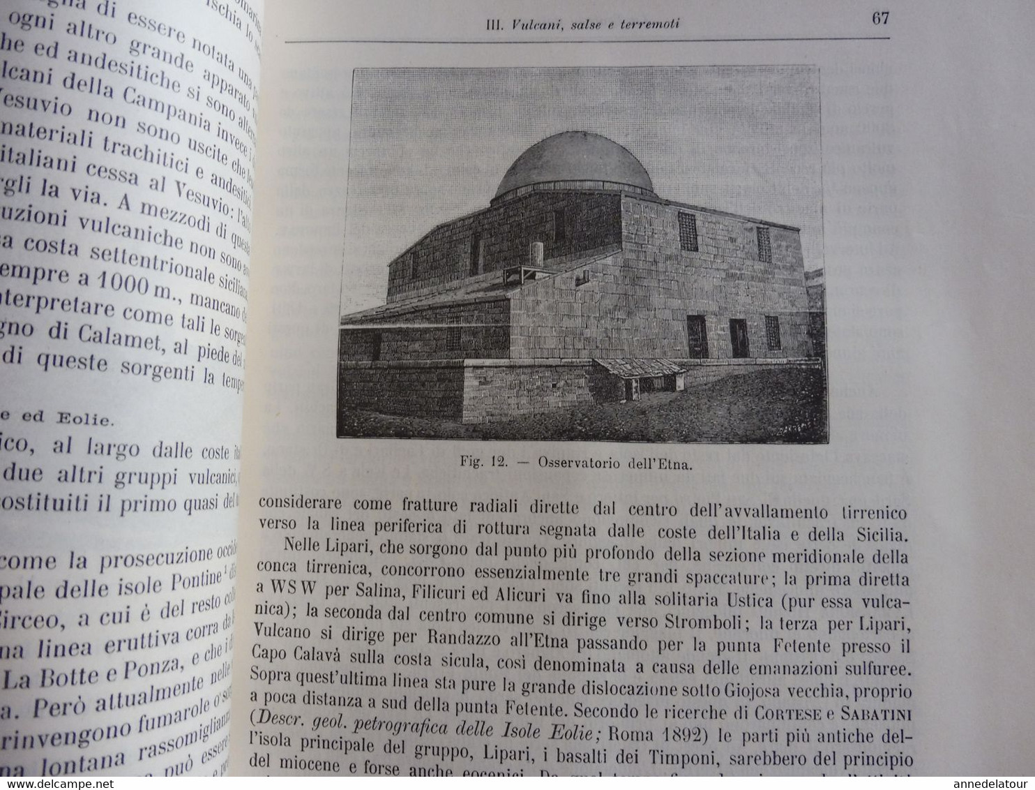 1902  STORIA NATURALE - LA PENISOLA ITALIANA (Prof. Teobaldo Fischer)- Con 60 figure intercalate nel test e 29 Tavole...