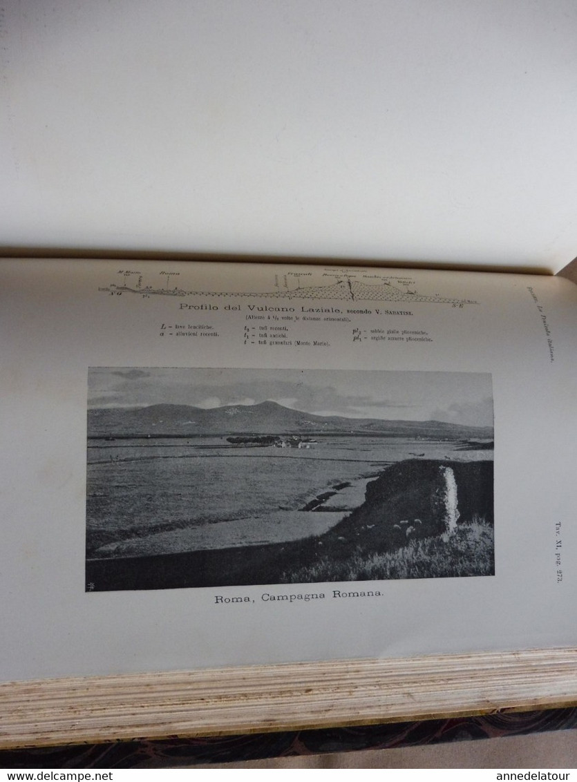 1902  STORIA NATURALE - LA PENISOLA ITALIANA (Prof. Teobaldo Fischer)- Con 60 figure intercalate nel test e 29 Tavole...