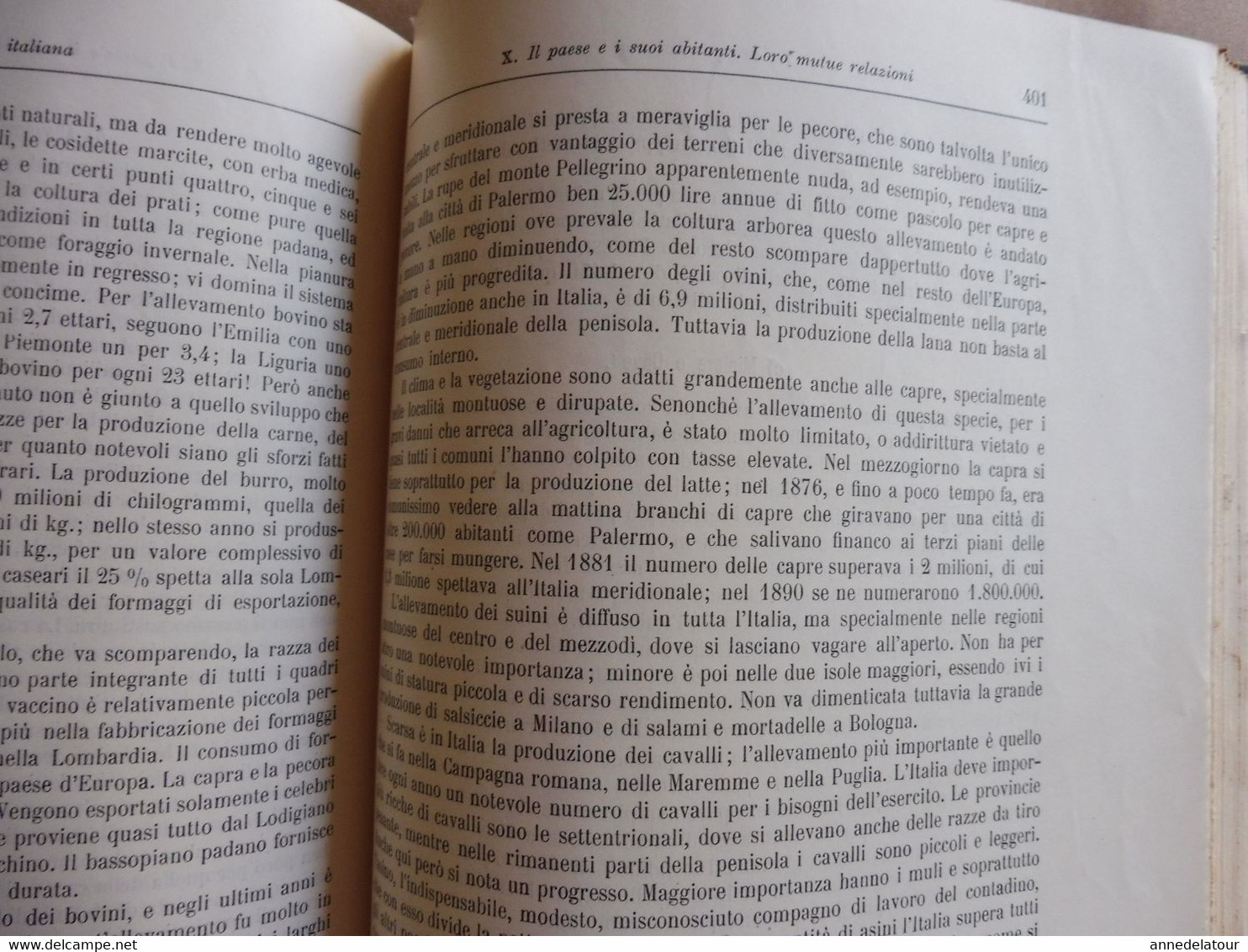 1902  STORIA NATURALE - LA PENISOLA ITALIANA (Prof. Teobaldo Fischer)- Con 60 figure intercalate nel test e 29 Tavole...