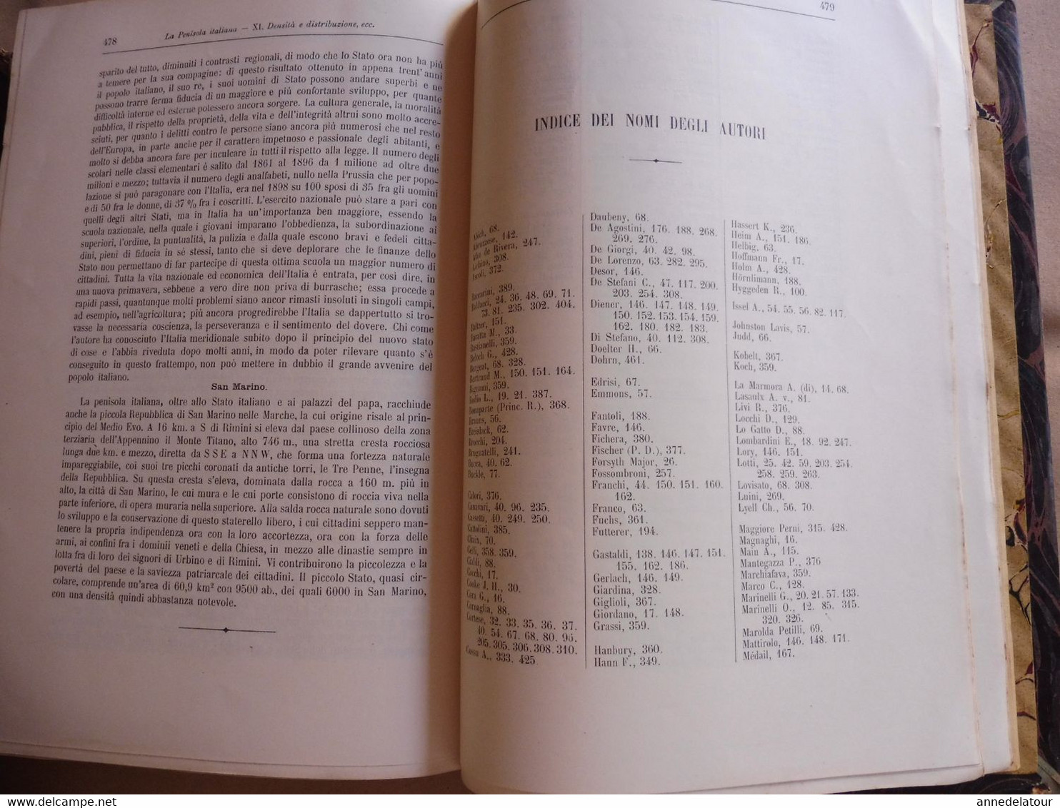 1902  STORIA NATURALE - LA PENISOLA ITALIANA (Prof. Teobaldo Fischer)- Con 60 figure intercalate nel test e 29 Tavole...