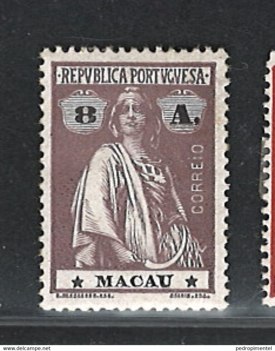 Portugal Macau 1913 Ceres 8Avos  Condition MH OG Mundifil #216 (I-I) - Unused Stamps