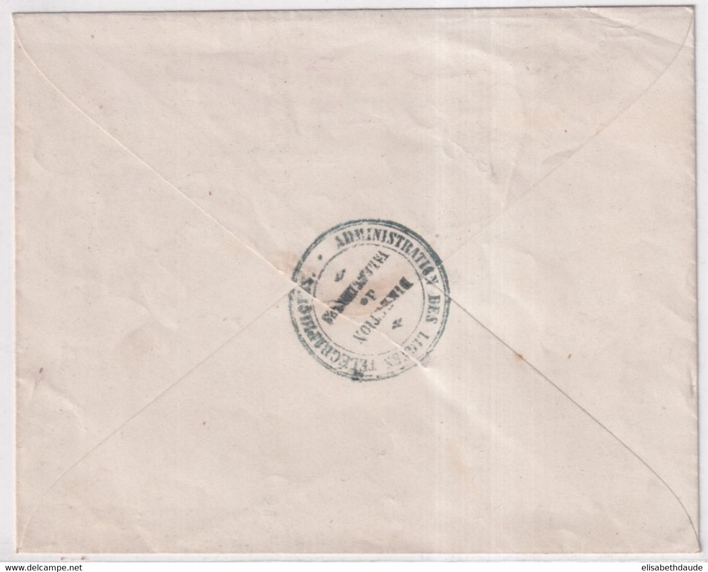 AVANT 1900 - ENVELOPPE TELEGRAPHIE PRIVEE DIRECTION De VALENCIENNES (NORD) - Télégraphes Et Téléphones