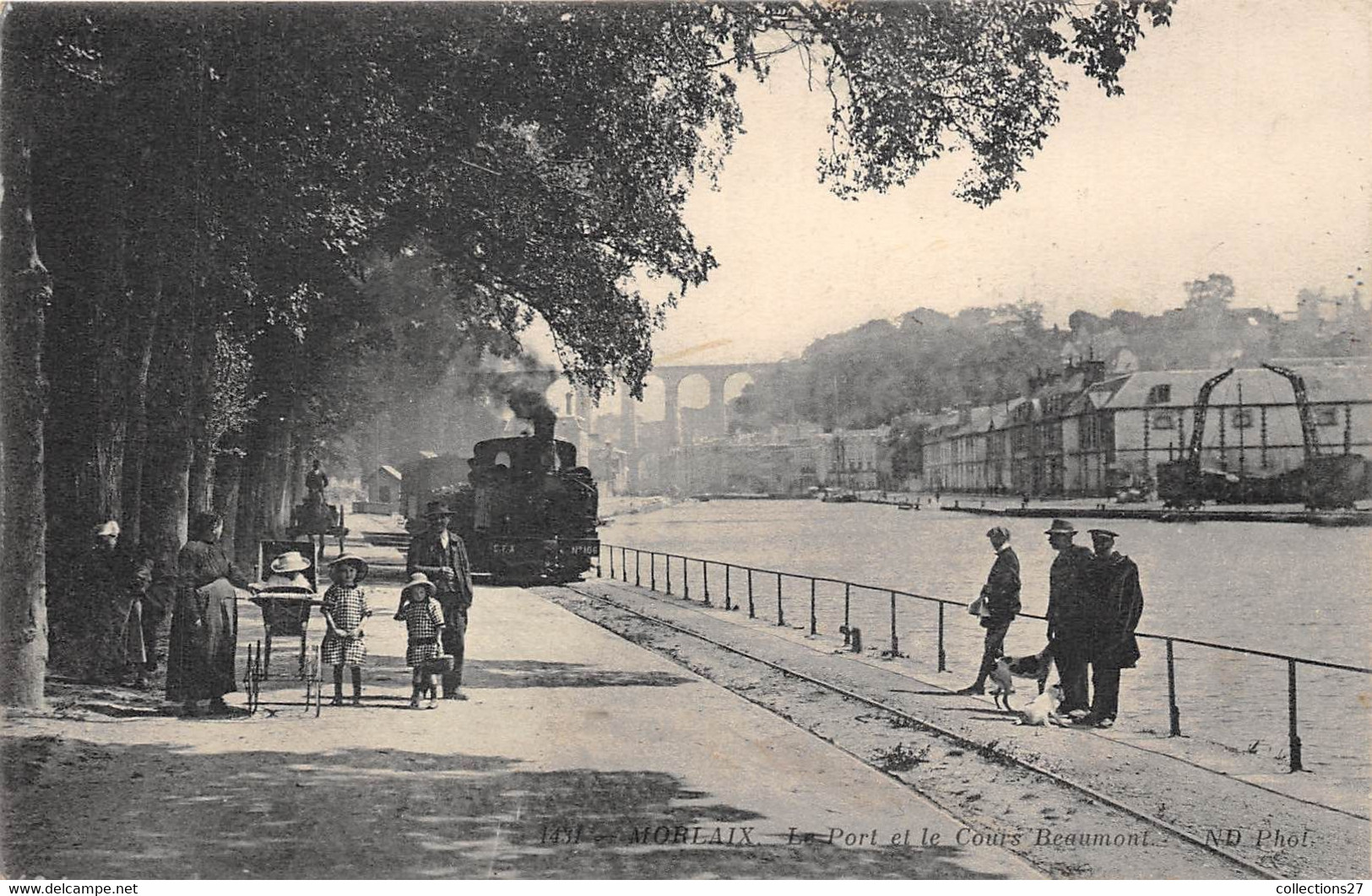 29-MORLAIX- LE PORT ET LE COURS BEAUMONT - Morlaix