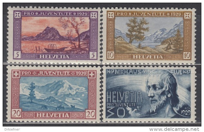 SCHWEIZ  235-238, Postfrisch **,  Pro Juventute 1929, Landschaften - Unused Stamps