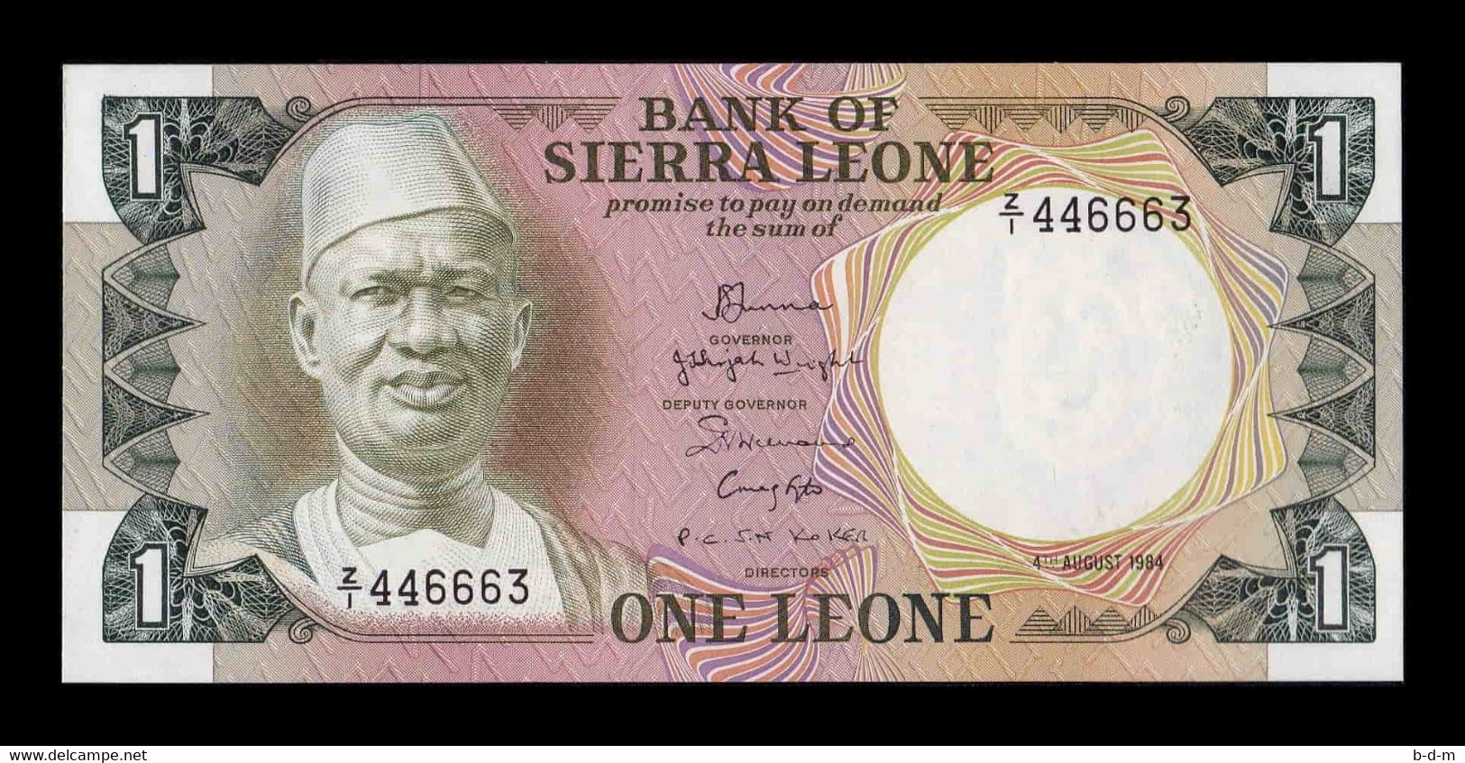 Sierra Leona Leone 1 Leone 1984 Pick 5Er Replacement Z/1 SC UNC - Sierra Leone