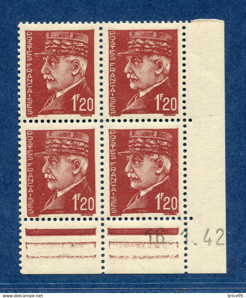 ⭐ France - Variété - YT N° 515 - Couleurs - Pétouilles - Neuf Sans Charnière - 1941 à 1942 ⭐ - Unused Stamps