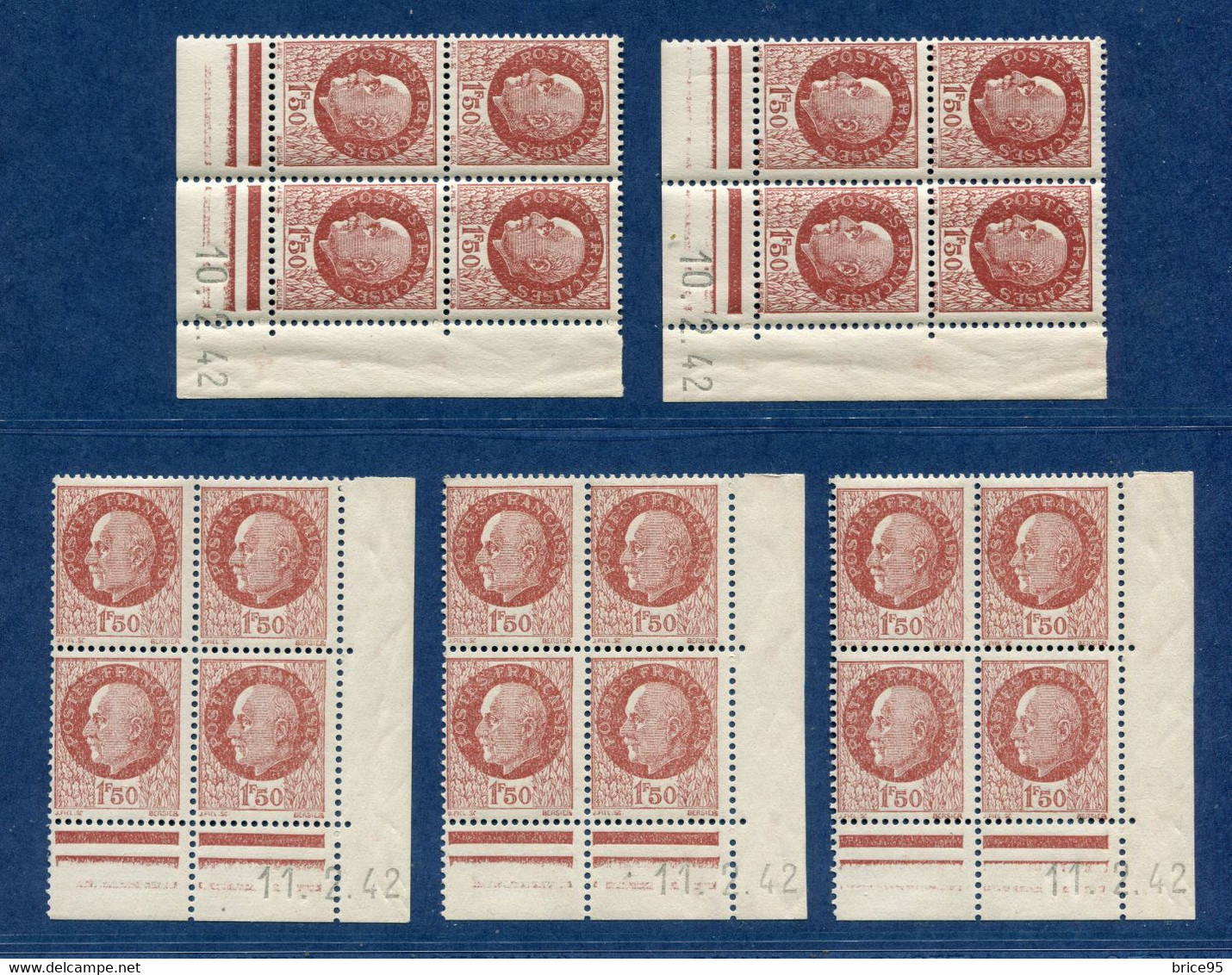 ⭐ France - Variété - YT N° 517 - Couleurs - Pétouilles - Neuf Sans Charnière - 1941 à 1942 ⭐ - Unused Stamps