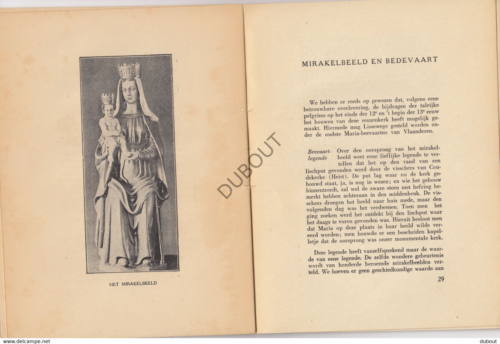 LISSEWEGE Bedevaart Onze Lieve Vrouw - M. Englisch - Brugge 1930 (N450) - Anciens