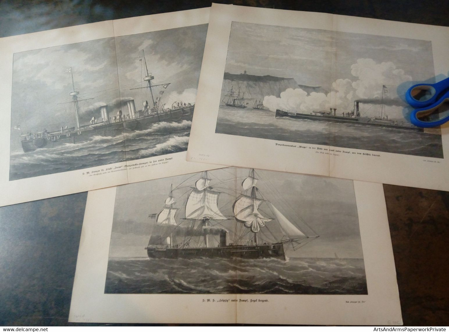 Lot Mixte : 10x Navires, 19ème Siècle/ Gemengd Lot: 10x Schepen, 19de Eeuw/ Mixed Lot: 10x Ships, 19th Century - Kunst
