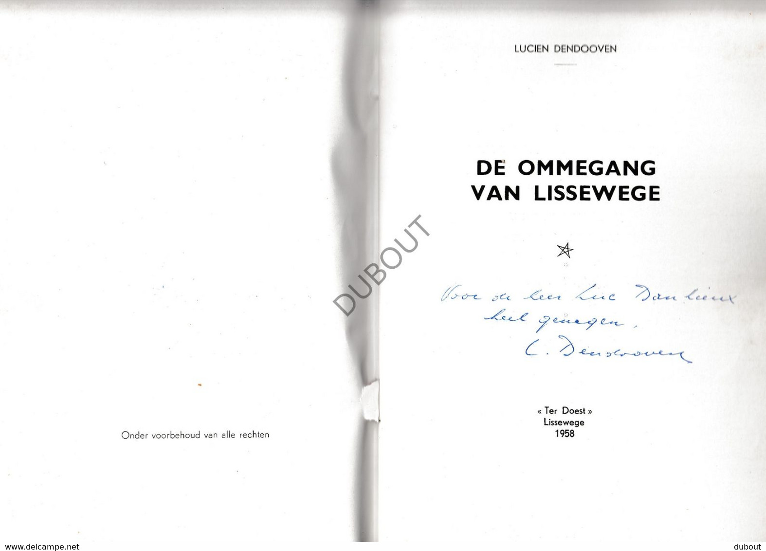 LISSEWEGE De Ommegang 1958 - L. Dendooven (N497) - Anciens