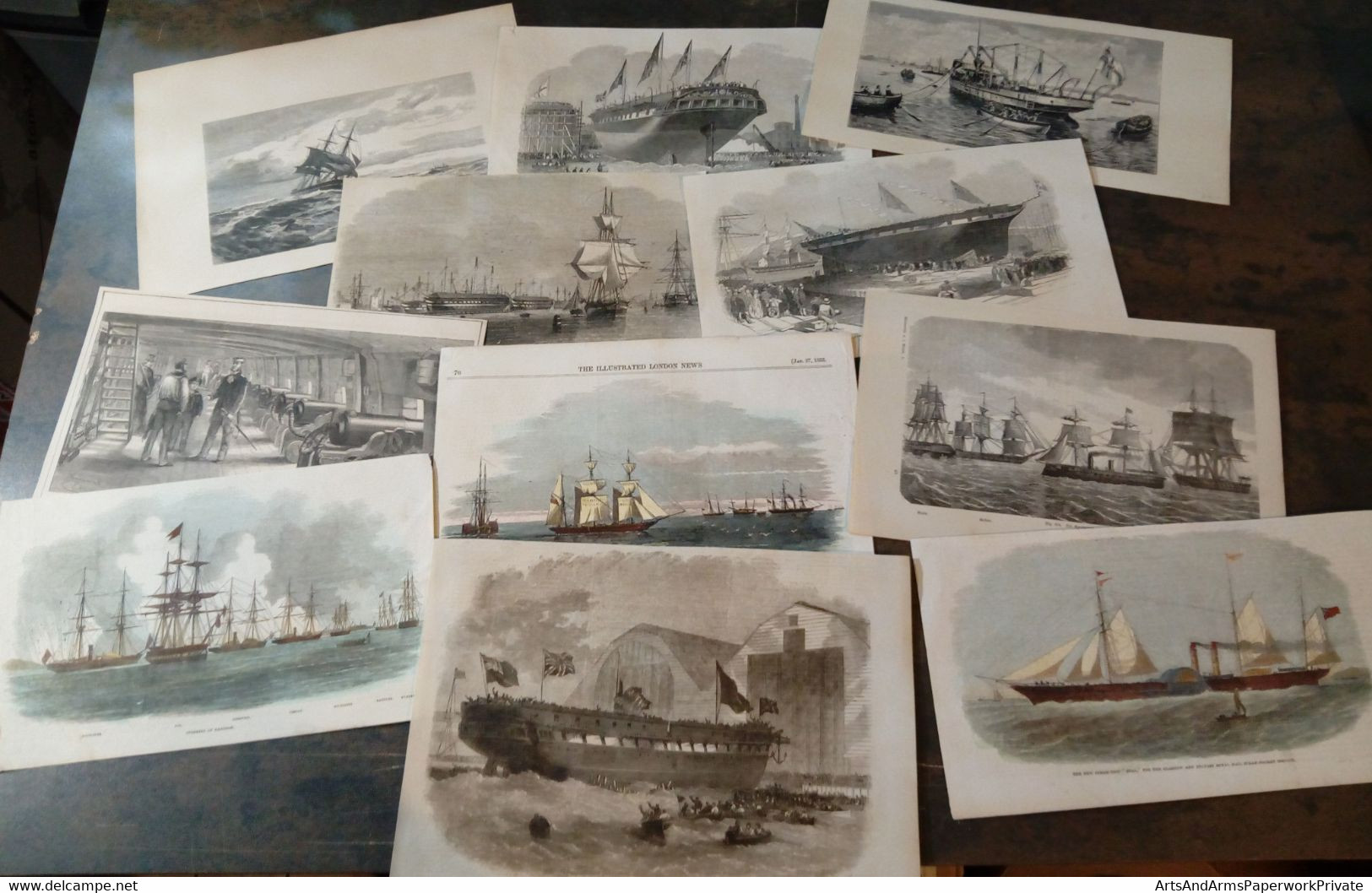 Lot Mixte : 30x Navires, 19ème Siècle/ Gemengd Lot: 30x Schepen, 19de Eeuw/ Mixed Lot: 30x Ships, 19th Century - Art