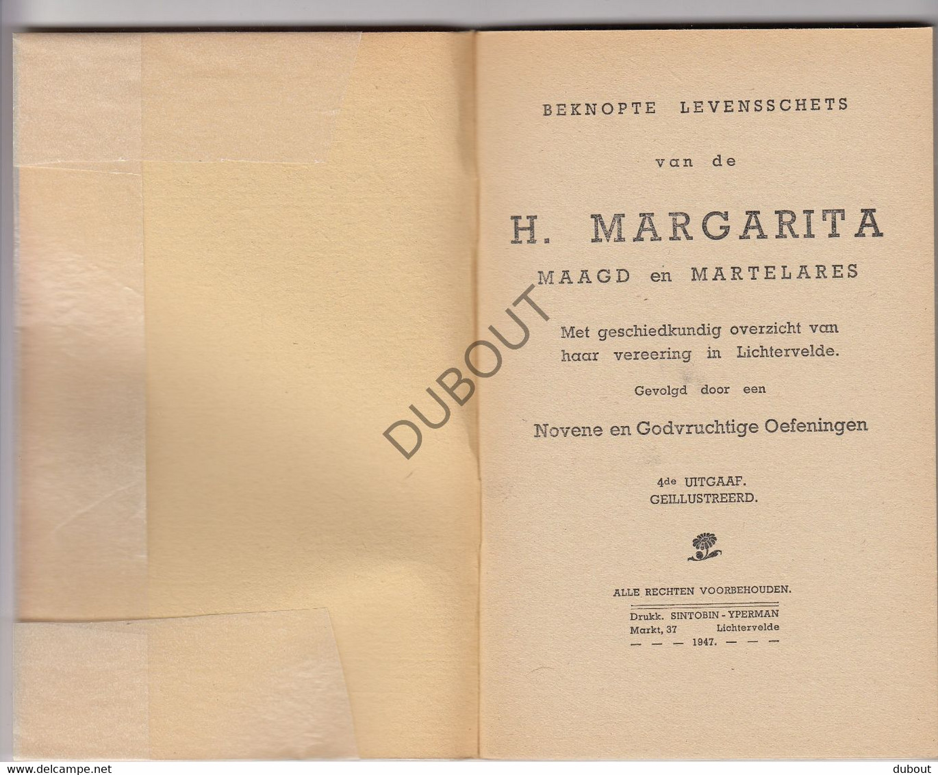 LICHTERVELDE H. Margarita - 4de Uitgave - 1947 - Met Illustraties (N657) - Anciens