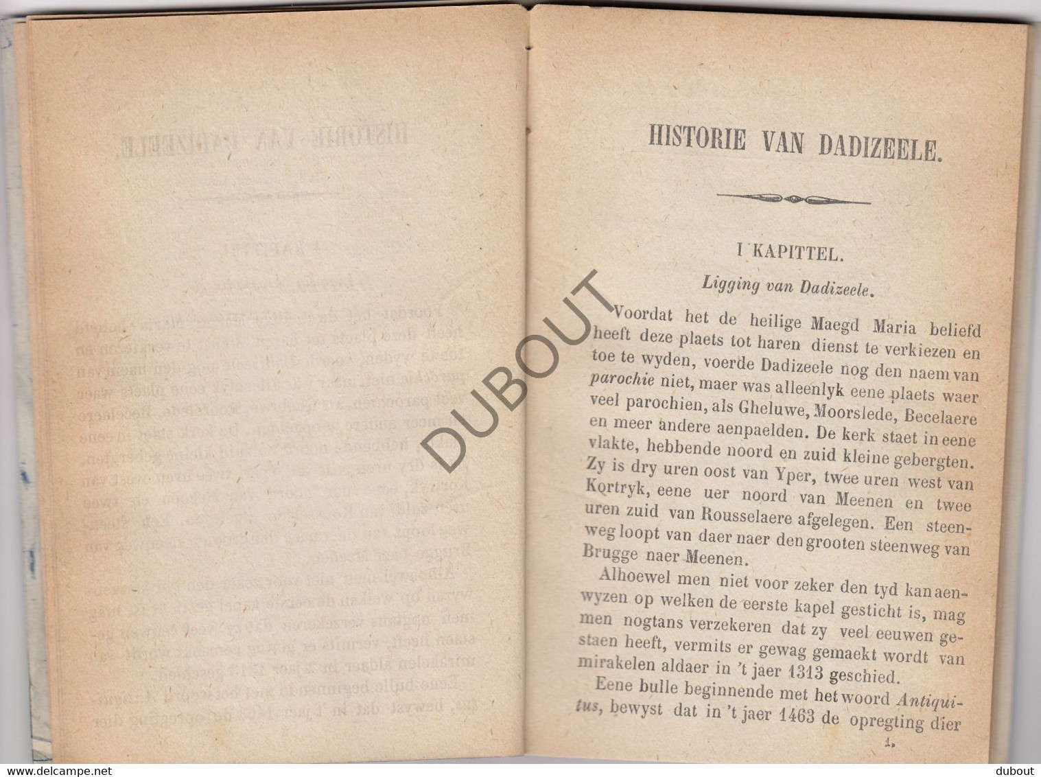 DADIZELE O.L.Vrouw Historie En Mirakelen - L.Gervoson - 1875 (N772) - Anciens