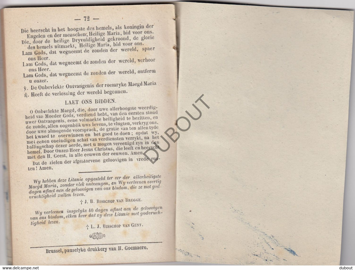 DADIZELE O.L.Vrouw Historie En Mirakelen - L.Gervoson - 1875 (N772) - Anciens