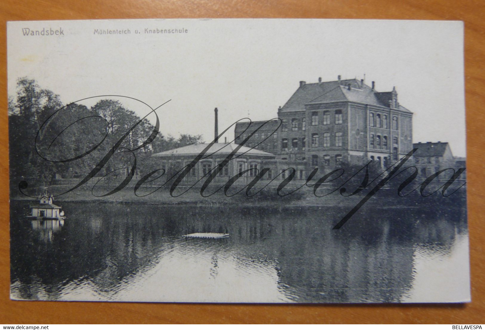 Wandsbek.Hamburg Mühlenteich U. Knabenschule; N° 1829 - Wandsbek