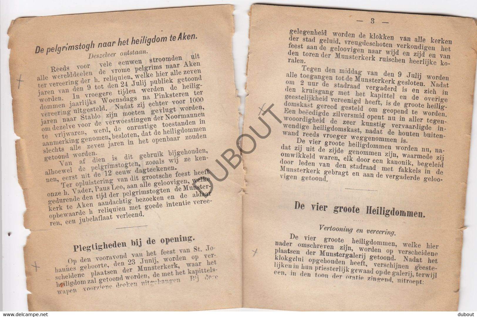 AKEN/AACHEN Pelgrimstochten Naar Het Heiligdom (N798) - Anciens