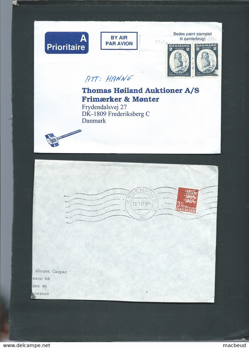 Lot De 4 Lettres Affranchies Par Timbres Du Danemark , Voir Les 4 Scans  Am237 - Other & Unclassified