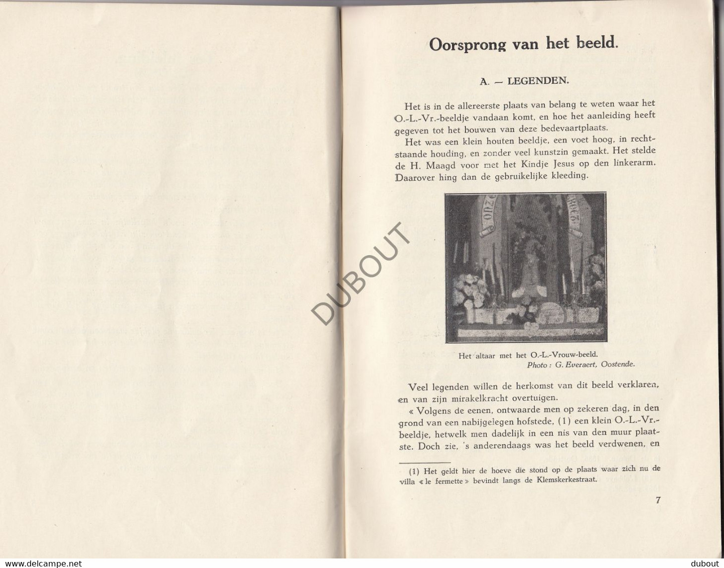 BREDENE OLV Ter Duinen -Visserskapel - K. De Gievo, 1936 Met Illustraties (N969) - Anciens