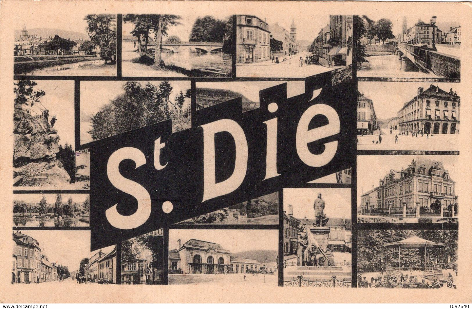 St DIE Carte Multi-vues De 1932 - Saint Die