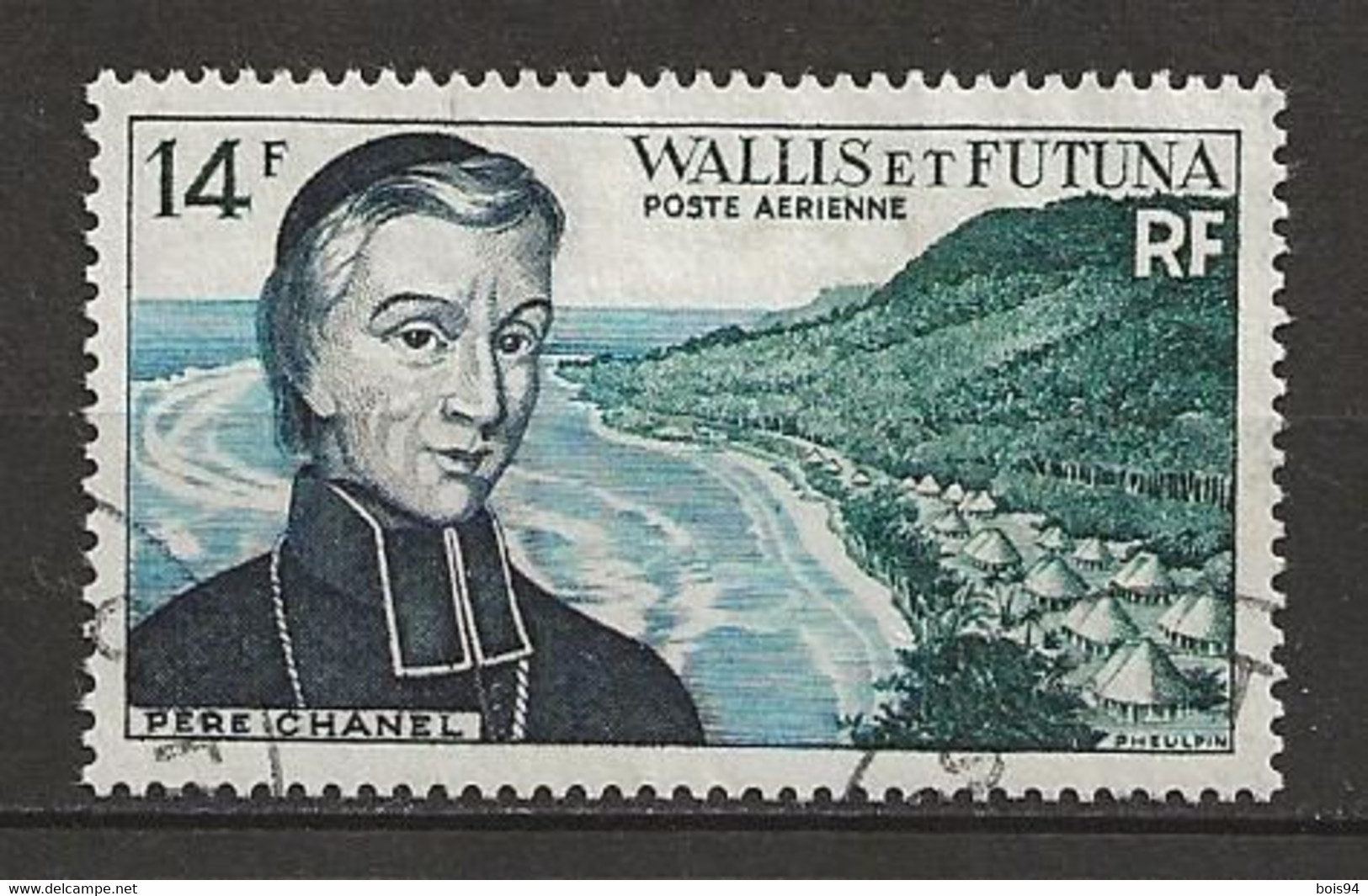 WALLIS ET FUTUNA 1955/60 .  Poste Aérienne N° 15 . Oblitéré . - Usati