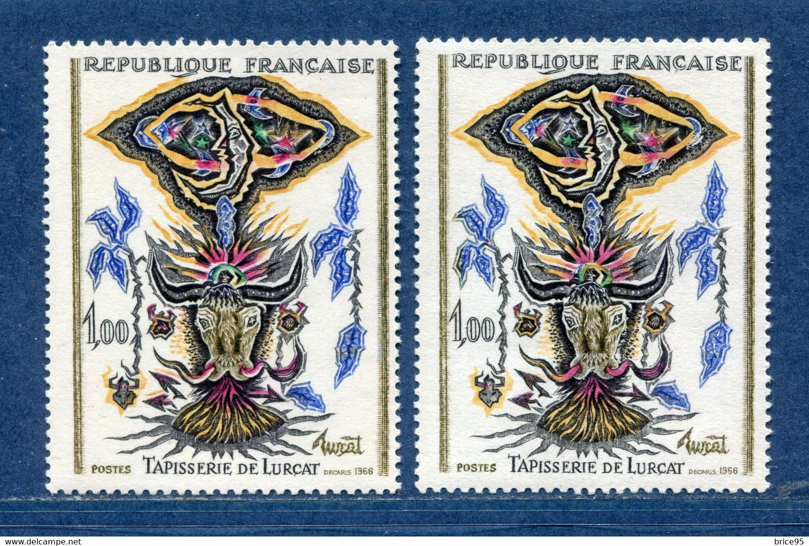 ⭐ France - Variété - YT N° 1493 - Couleurs - Pétouilles - Neuf Sans Charnière - 1966 ⭐ - Ongebruikt