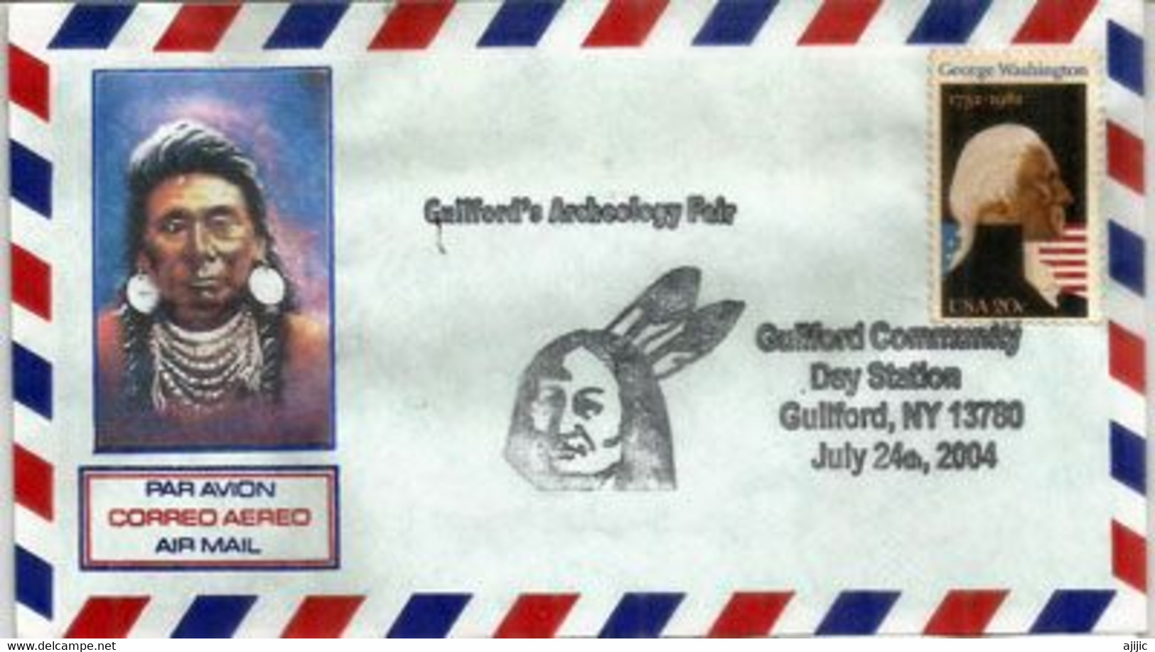 USA.  American Indian Heritage, Cover From Guilford (New-York) - Indiens D'Amérique