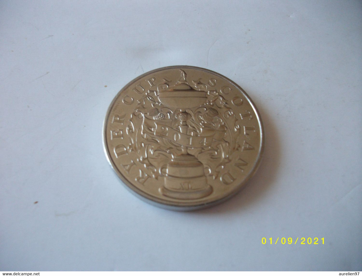 Médaille RYDER CUP SCOTLAND 2014 Diamètre 4cms - Sonstige & Ohne Zuordnung