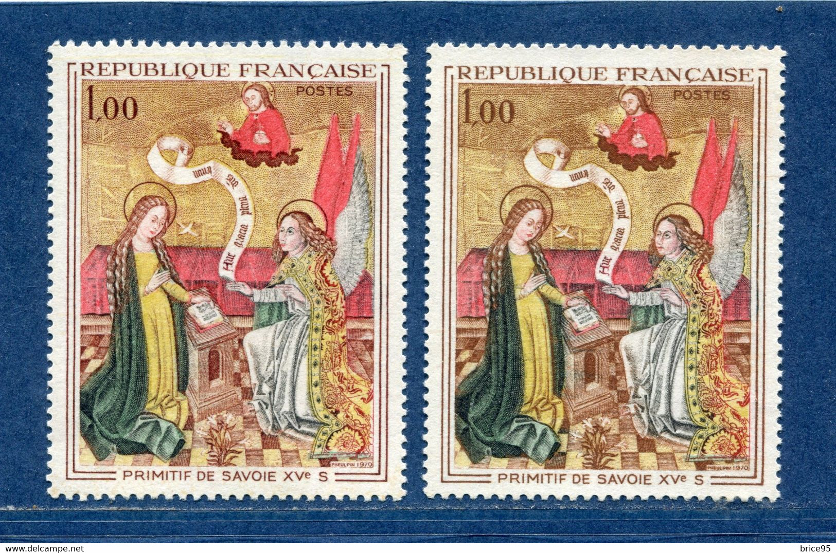⭐ France - Variété - YT N° 1640 - Couleurs - Pétouilles - Neuf Sans Charnière - 1970 ⭐ - Unused Stamps