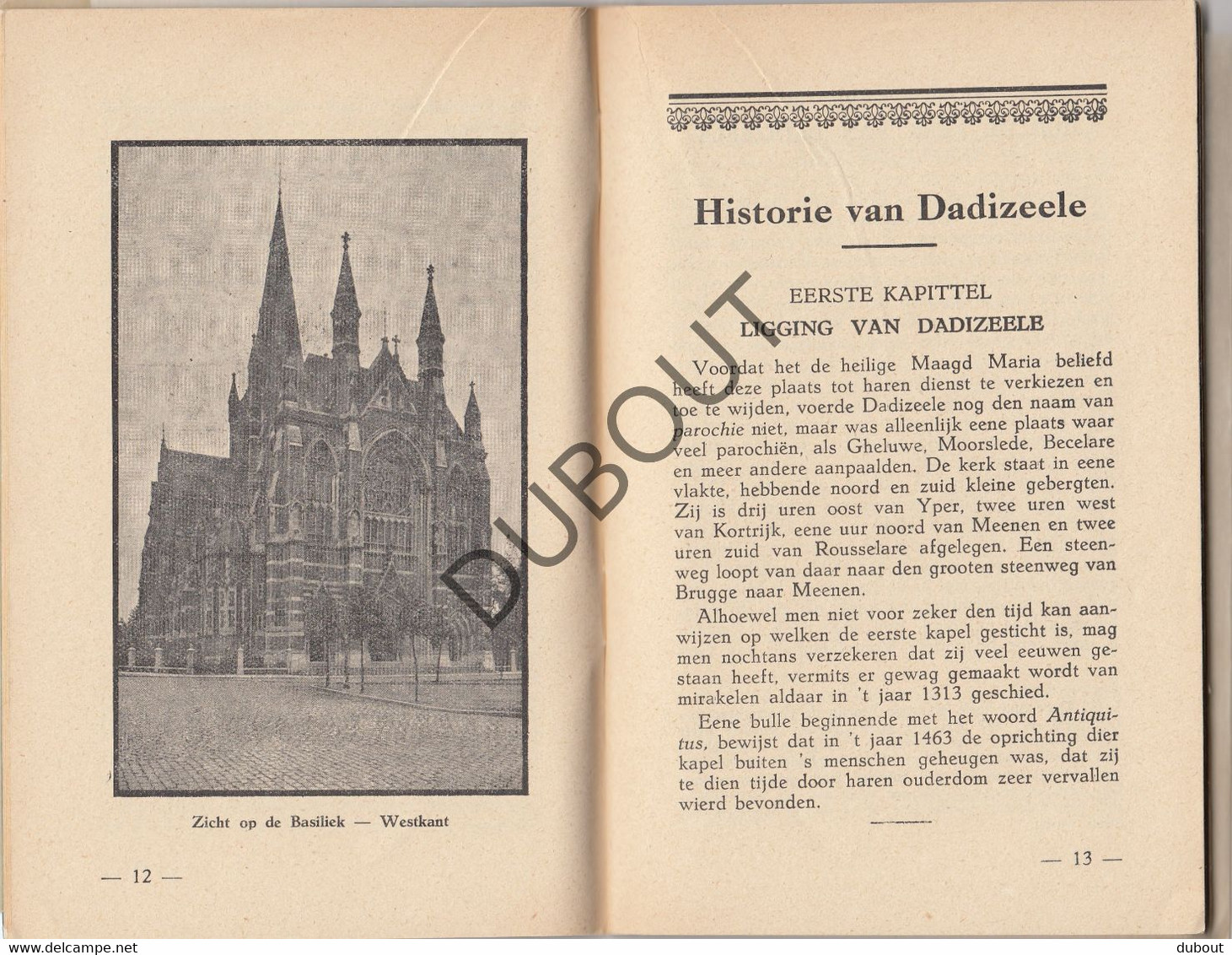 DADIZELE Onze Lieve Vrouw 1938 Met Illustraties (R213) - Anciens