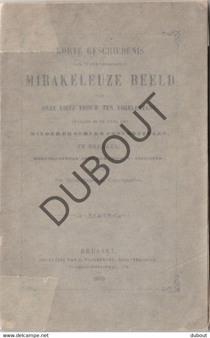 Vogelenzang/Anderlecht Mirakuleuze Beeld OLV 1870 (R219) - Anciens