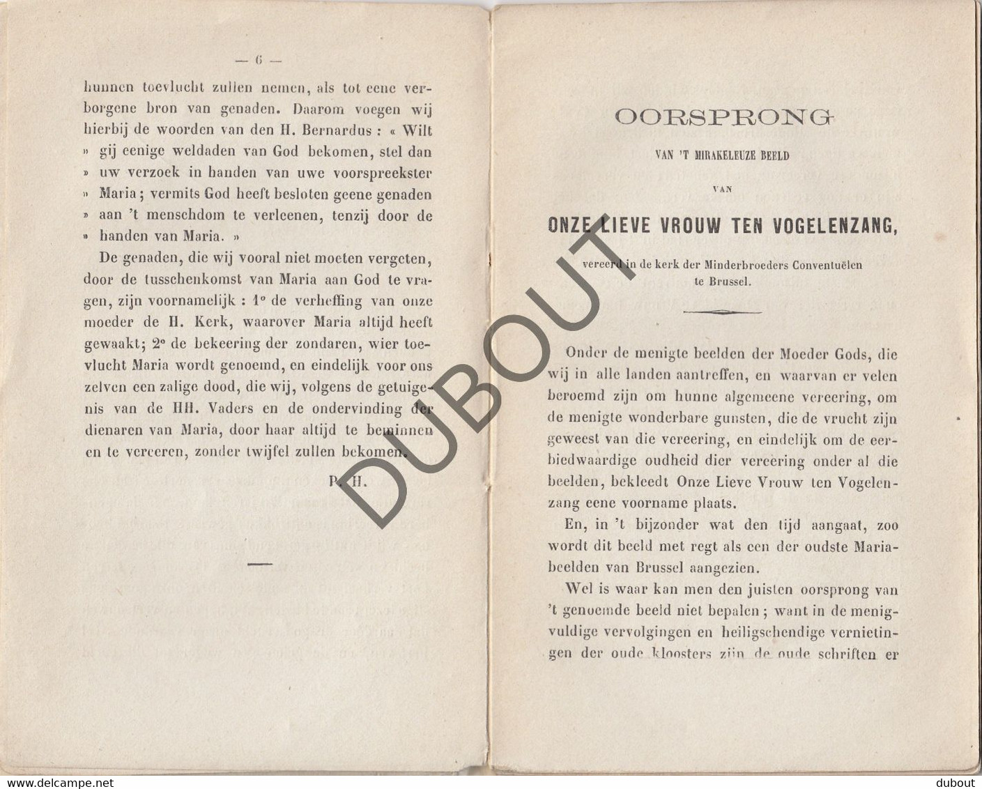 Vogelenzang/Anderlecht Mirakuleuze Beeld OLV 1870 (R219) - Anciens