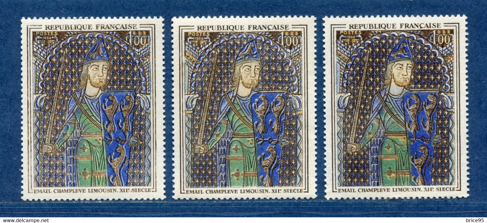 ⭐ France - Variété - YT N° 1424 - Couleurs - Pétouilles - Neuf Sans Charnière - 1964 Et 1965 ⭐ - Unused Stamps