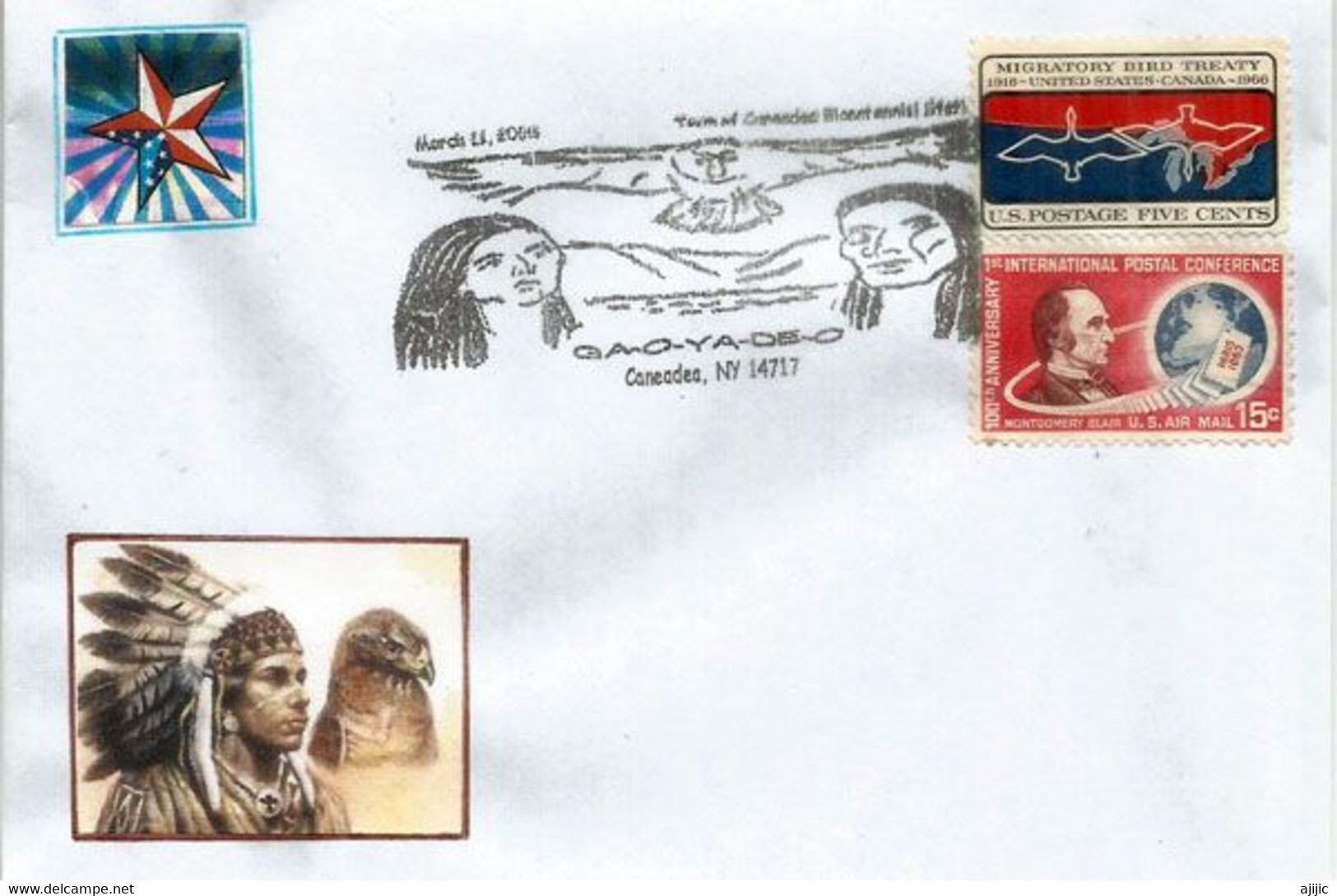 USA.  Seneca People (Iroquoian Tribe), Seneca Language,  Letter - Indiens D'Amérique