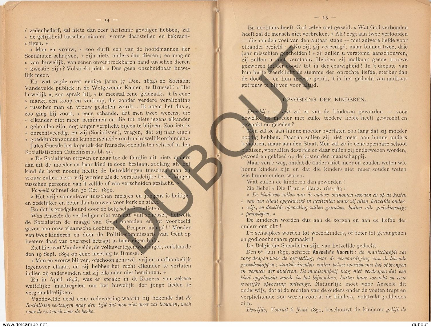 BRUGGE 1900 K.Beyaert Verkiezingen Te Wapen Godsdienst,Huisgezin Vaderland(R687)