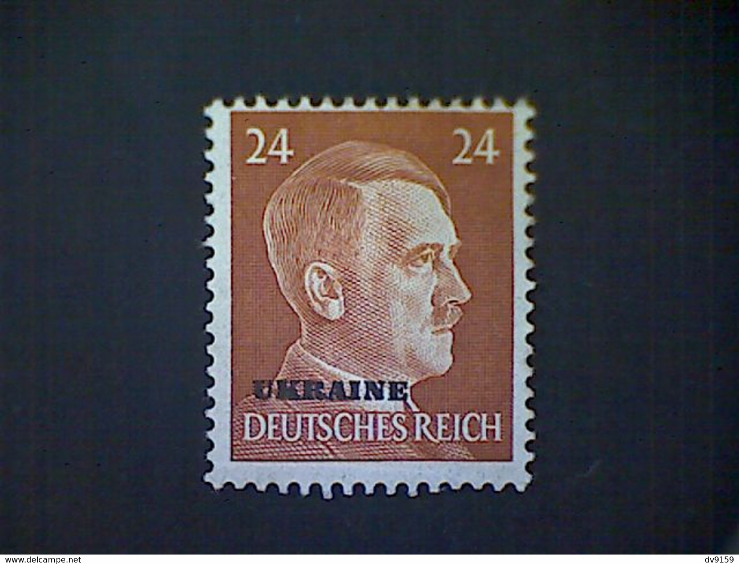 Russia, Scott #N54, Mint (*), 1941, Hitler Overprint Ukraine, 24pf, Orange Brown - 1941-43 Ocupación Alemana